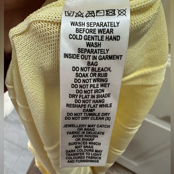 Meshki Jacqui Halter Knit Midi Dress - Lemon (S) - Picture 5 of 8